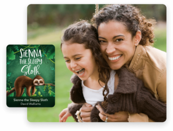 two girls smile as they hug each other