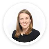 a woman with long hair in a circle