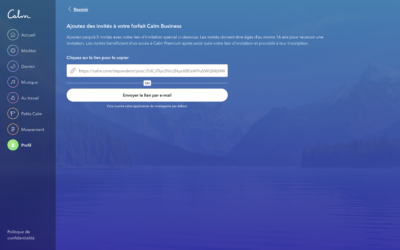 a web page with a blue background and mountains in the background