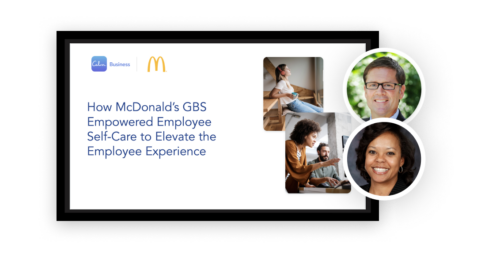 a cell phone with the words how mcdonald's gds emplowed employee self - care to