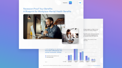 a powerpoint presentation on a blue and purple background