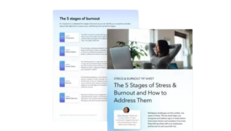 Stress & Burnout Tip Sheet: The 5 Stages of Burnout & Tips to Address Them