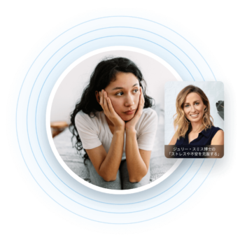 a woman with her hand on her face