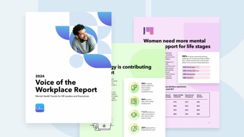 a brochure with the words voice of the workplace report
