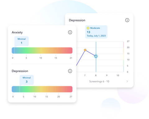 two screens showing the different time zones