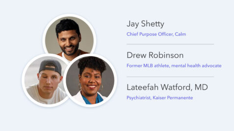 a group of three people are shown on a white background