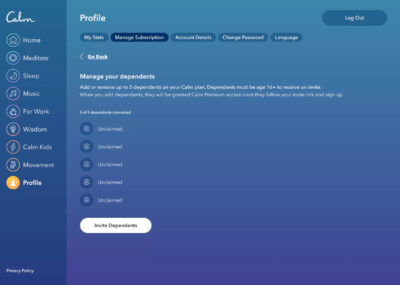 a screenshot of a website with a blue background