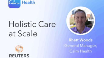 two headshots of two men with the words holistic care at scale