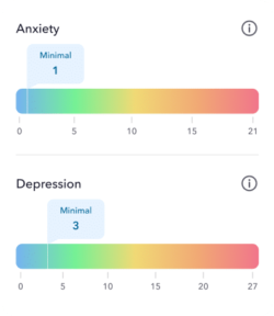 a screenshot of a cell phone showing the time and body temperature of a person
