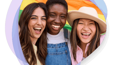 a group of young people standing next to each other