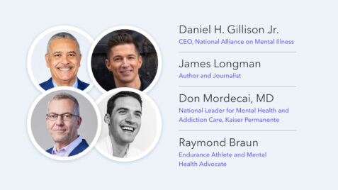 three headshots of three men, one in a suit and the other in