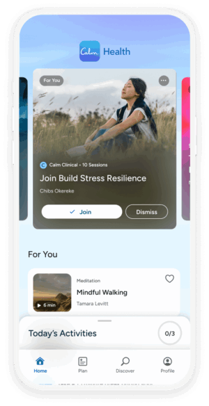 a cell phone with a health app on the screen