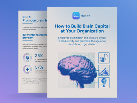 a brochure with a picture of a brain on it