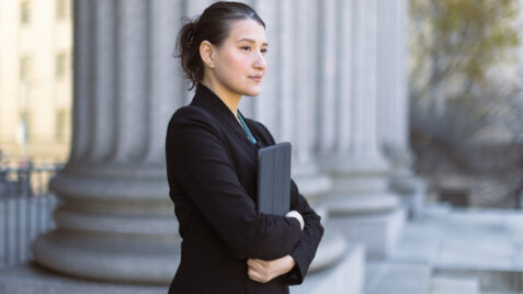 Female government employee