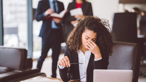 woman returning to work after bereavement leave